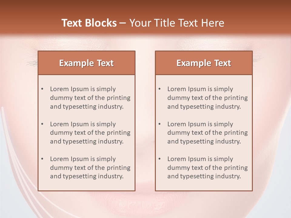 Calm Collagen Freshness PowerPoint Template