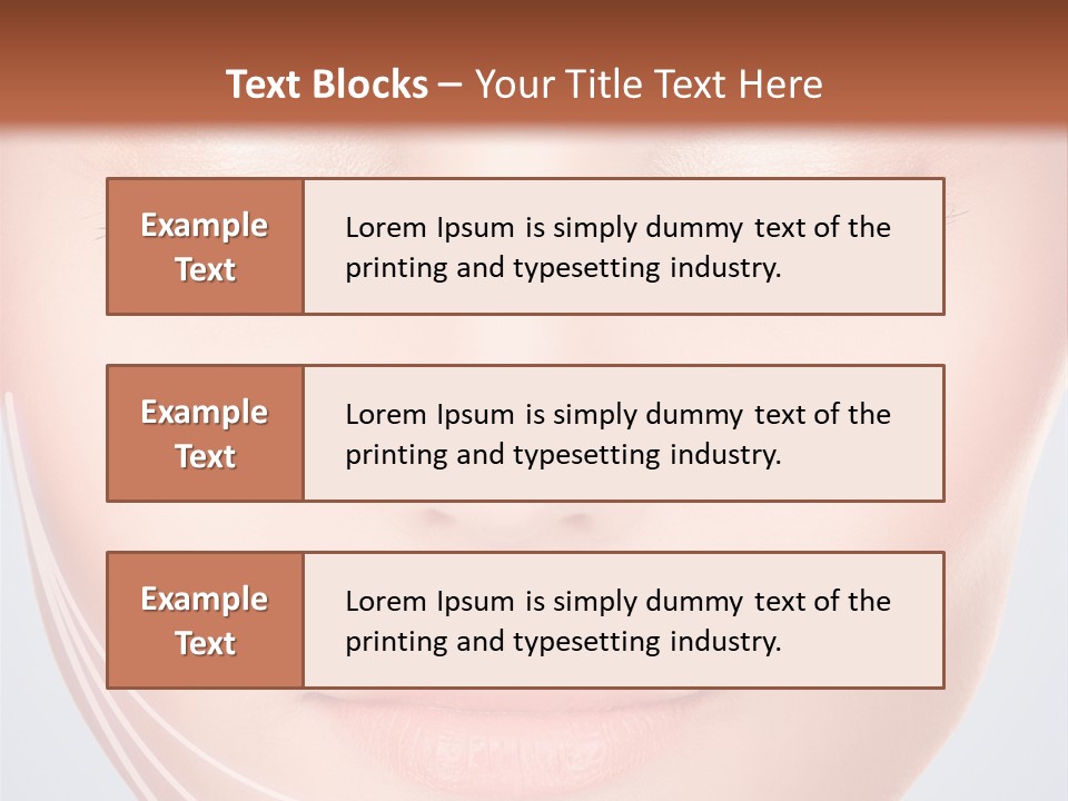 Calm Collagen Freshness PowerPoint Template