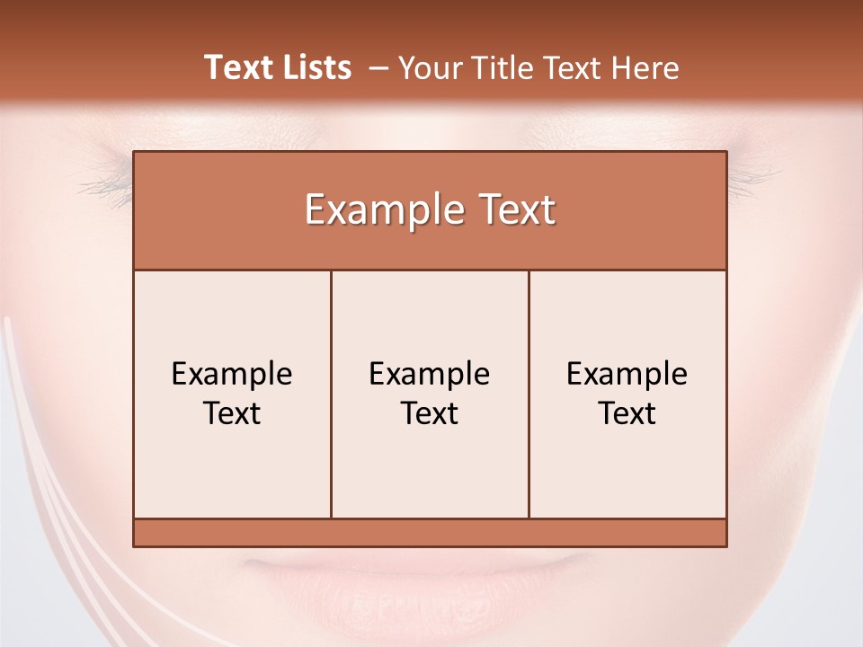 Calm Collagen Freshness PowerPoint Template