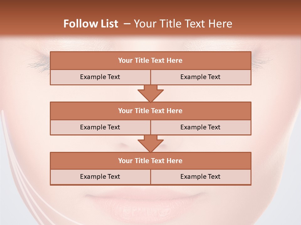 Calm Collagen Freshness PowerPoint Template