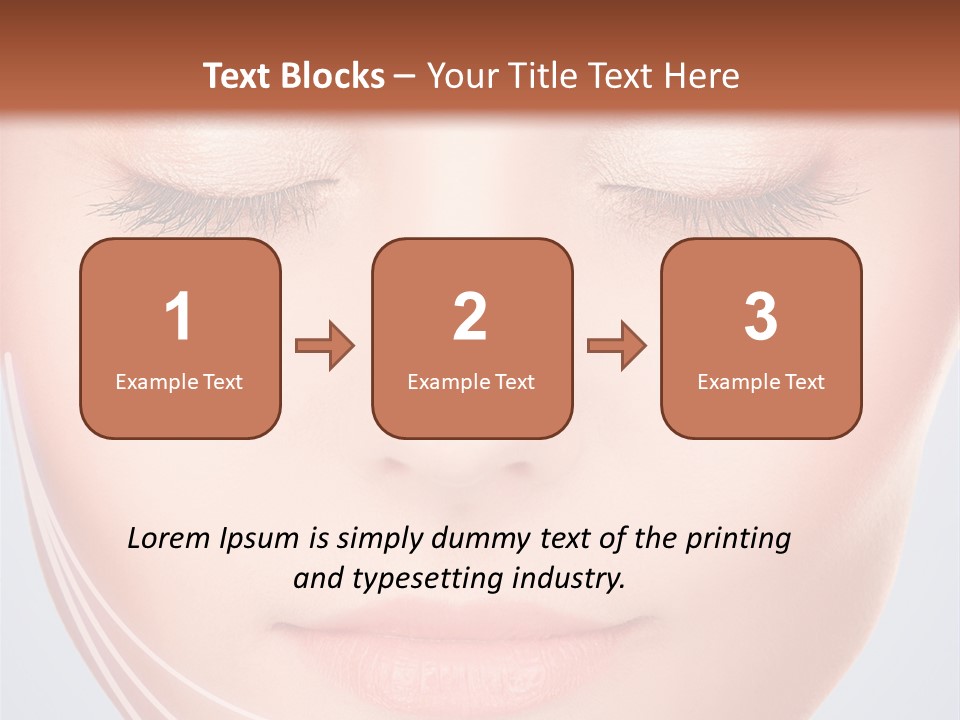 Calm Collagen Freshness PowerPoint Template