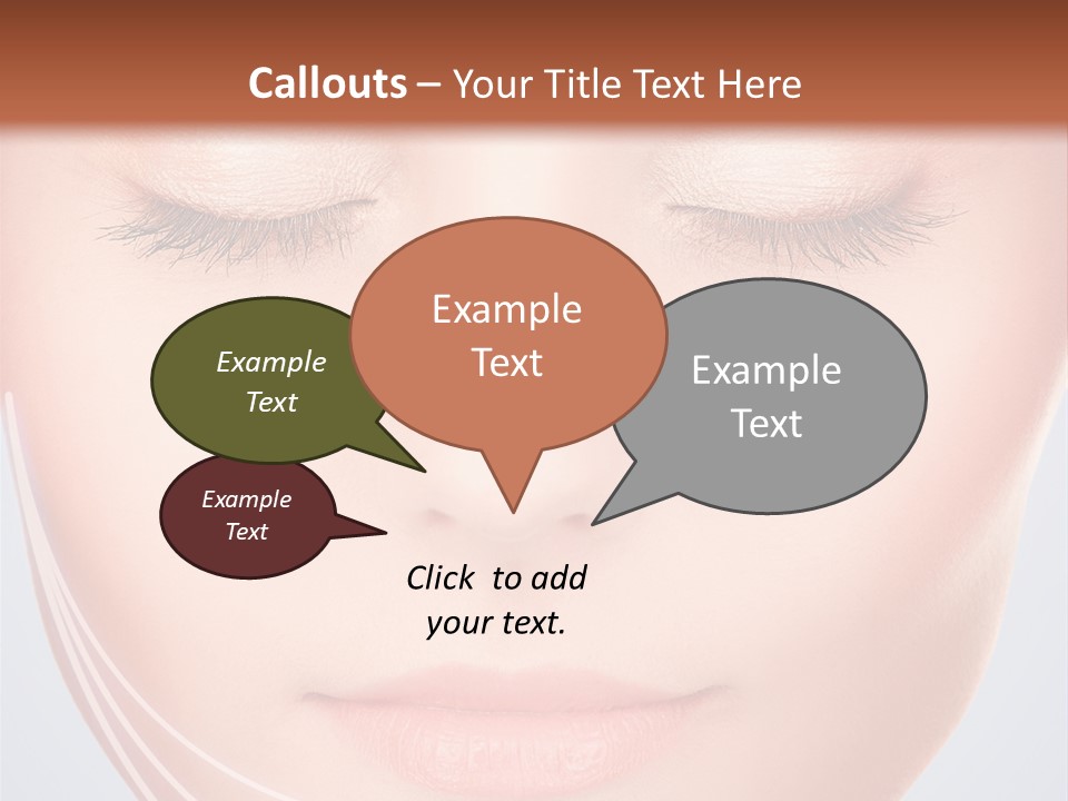 Calm Collagen Freshness PowerPoint Template