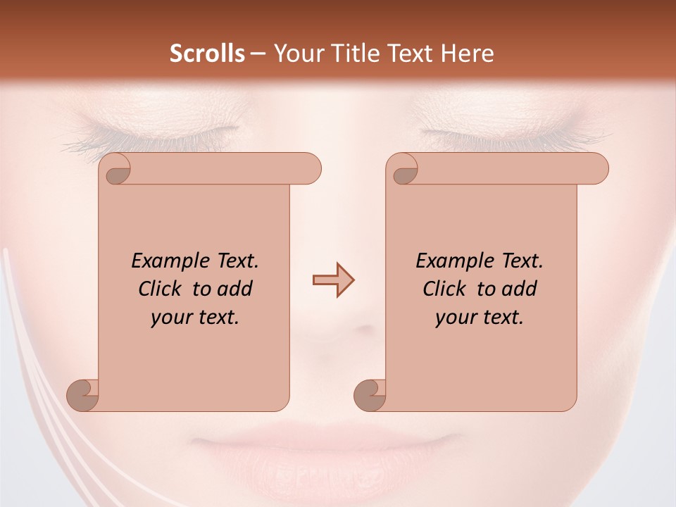 Calm Collagen Freshness PowerPoint Template