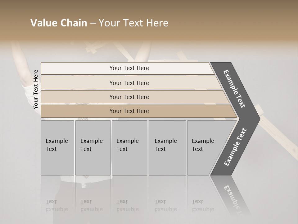 Market Man Cheering PowerPoint Template