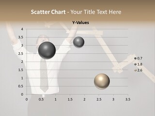 Market Man Cheering PowerPoint Template