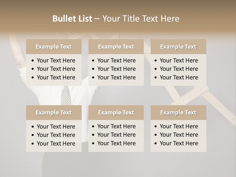 Market Man Cheering PowerPoint Template