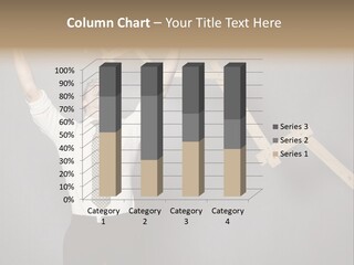 Market Man Cheering PowerPoint Template