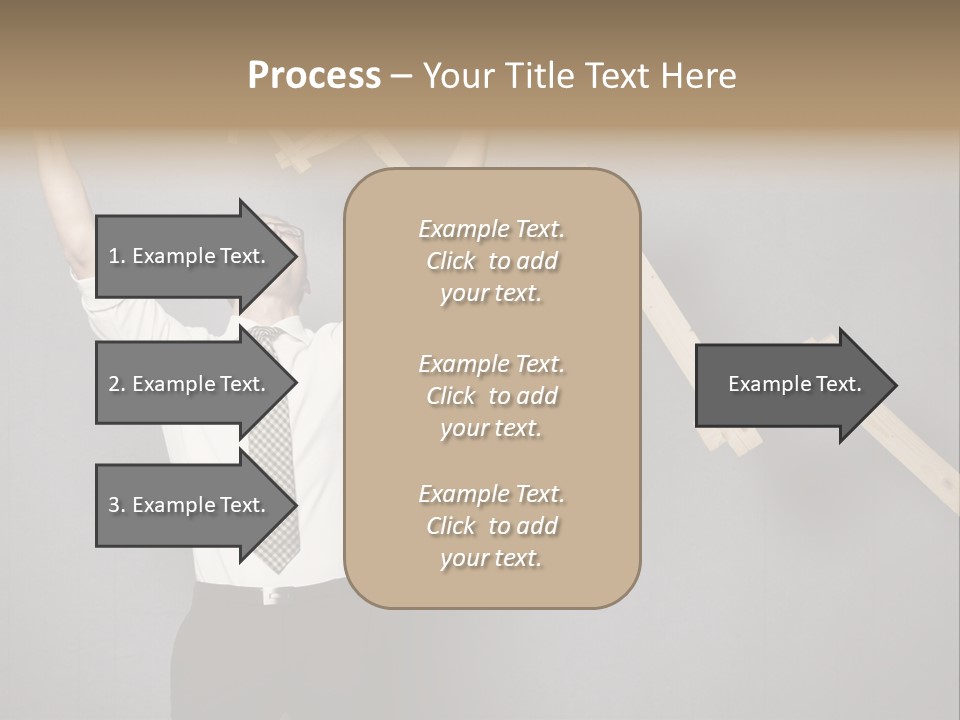 Market Man Cheering PowerPoint Template