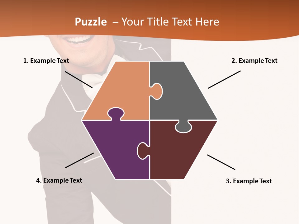 Looking Peep Isolated PowerPoint Template