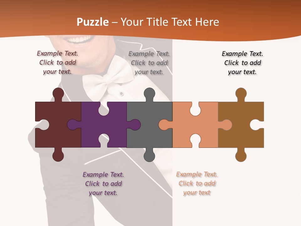 Looking Peep Isolated PowerPoint Template