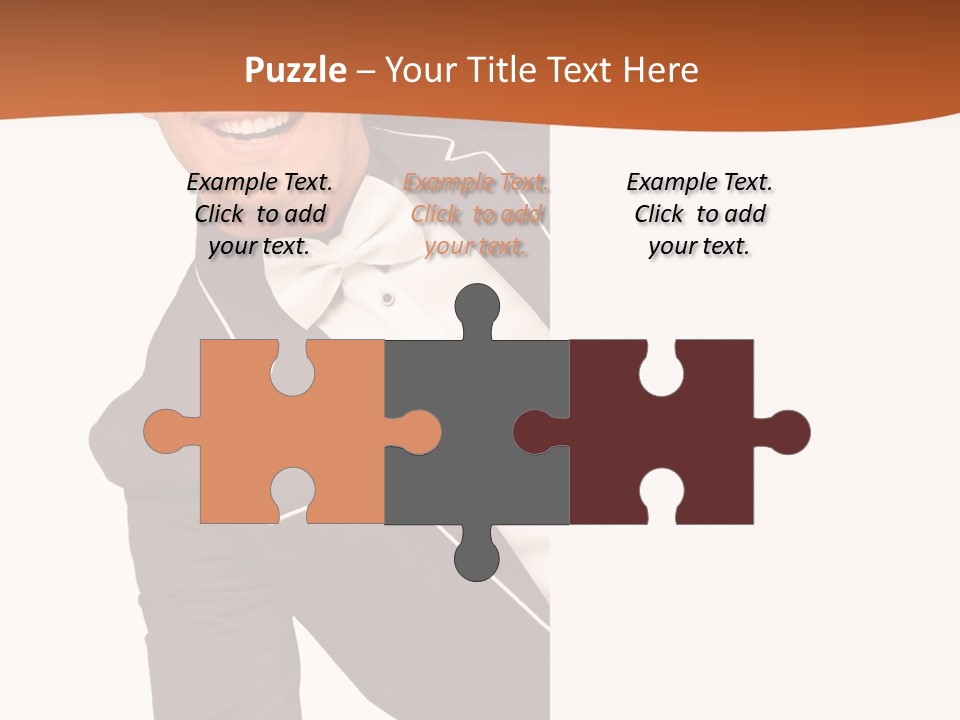 Looking Peep Isolated PowerPoint Template