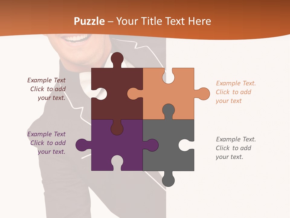 Looking Peep Isolated PowerPoint Template