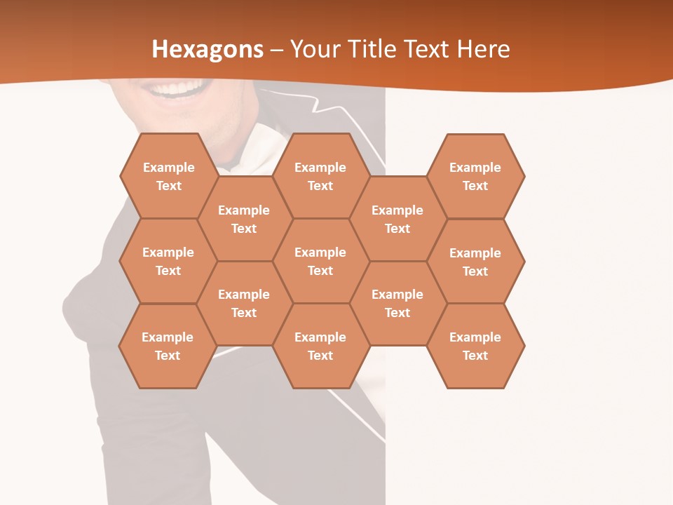 Looking Peep Isolated PowerPoint Template