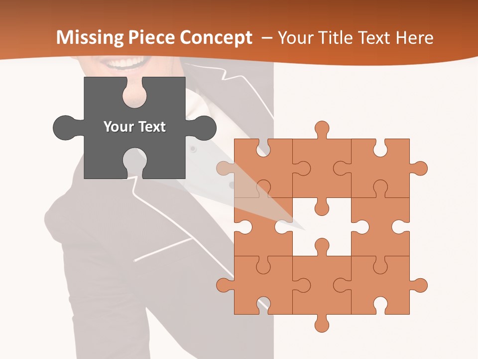 Looking Peep Isolated PowerPoint Template