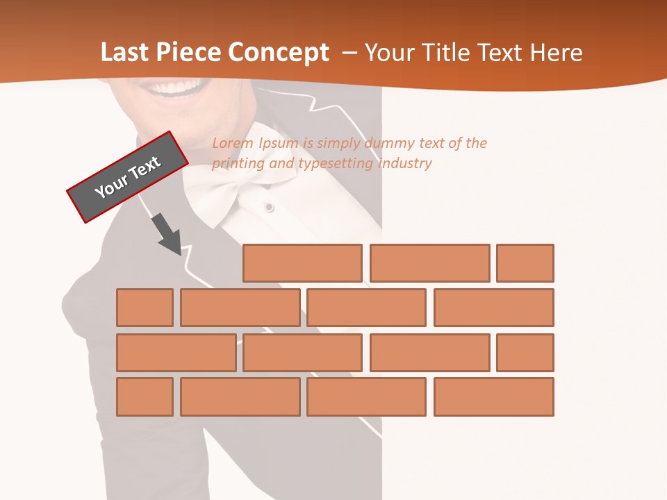 Looking Peep Isolated PowerPoint Template