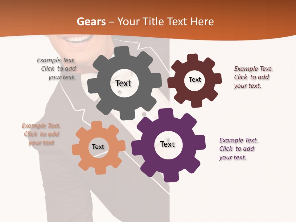 Looking Peep Isolated PowerPoint Template