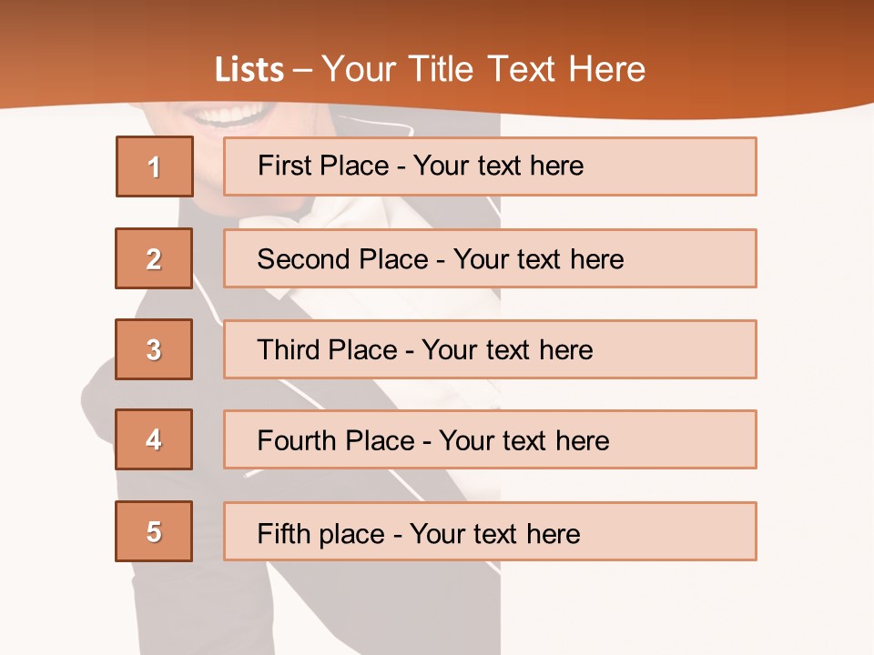 Looking Peep Isolated PowerPoint Template