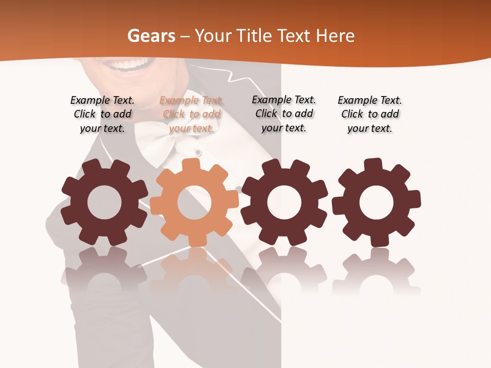 Looking Peep Isolated PowerPoint Template