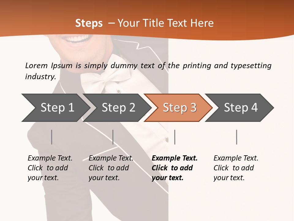 Looking Peep Isolated PowerPoint Template
