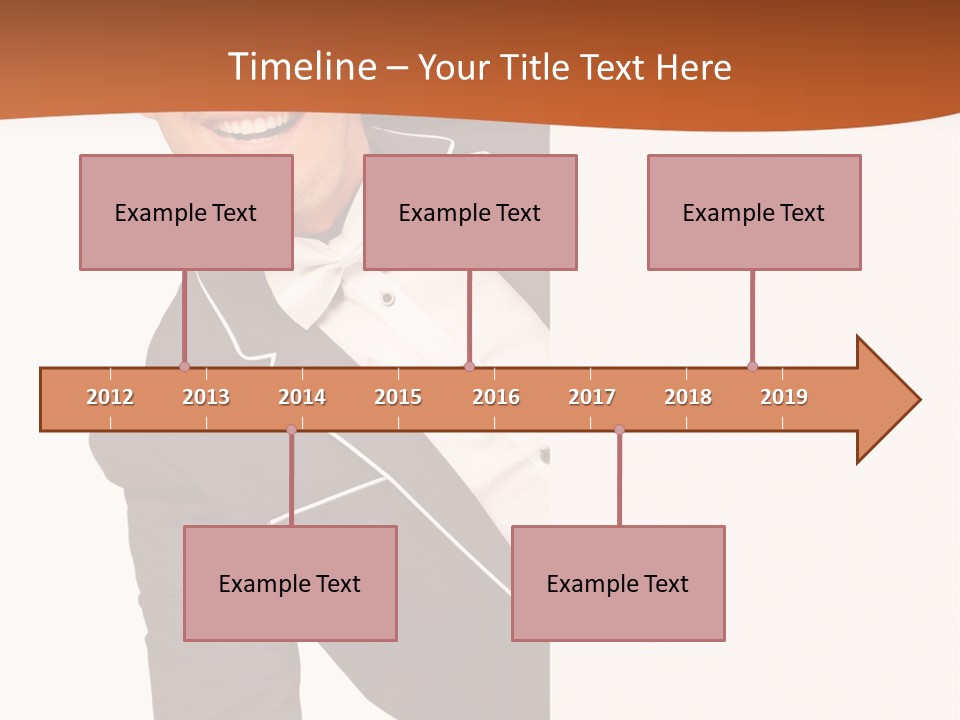 Looking Peep Isolated PowerPoint Template