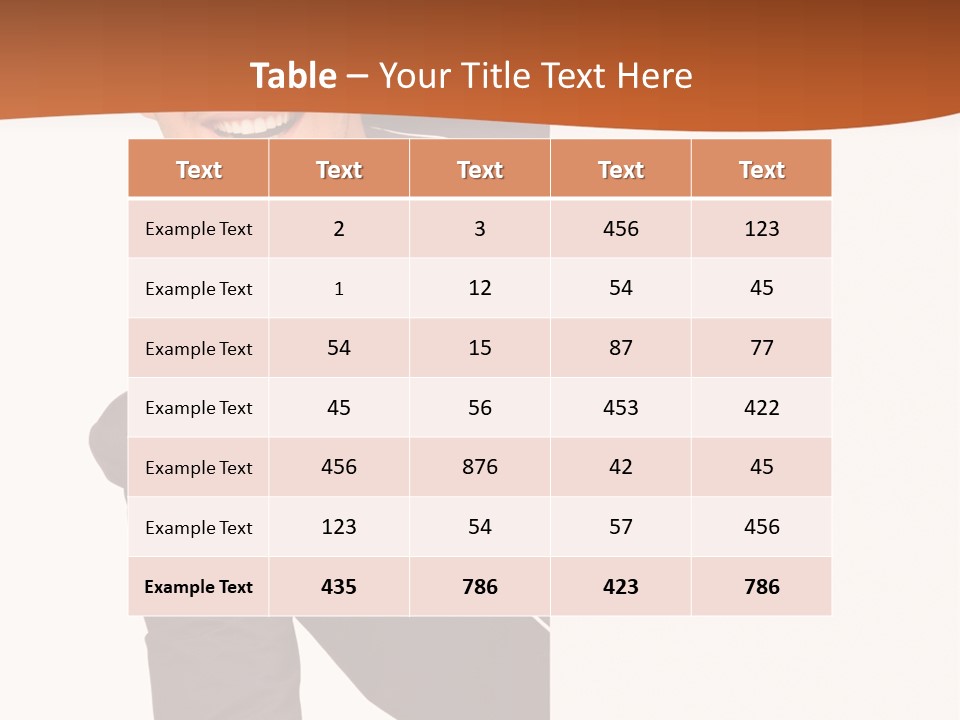 Looking Peep Isolated PowerPoint Template