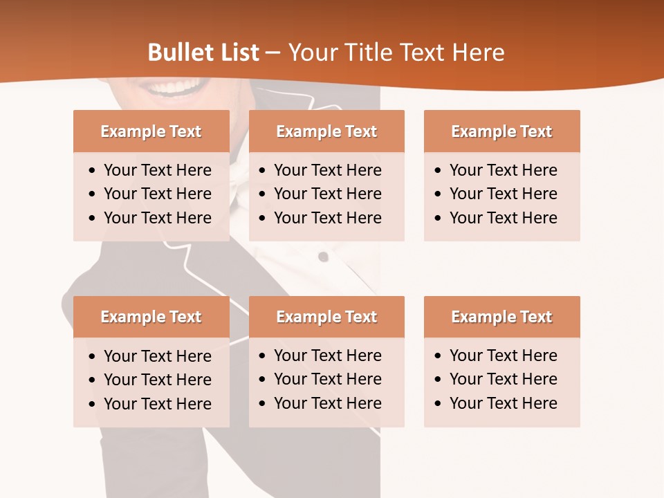 Looking Peep Isolated PowerPoint Template