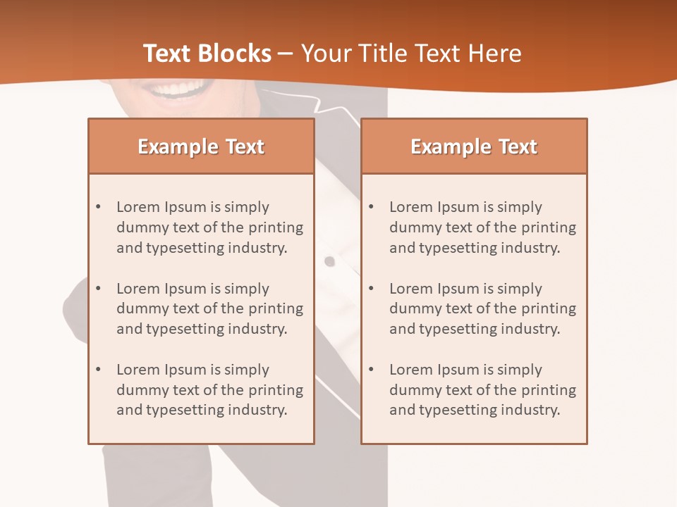 Looking Peep Isolated PowerPoint Template