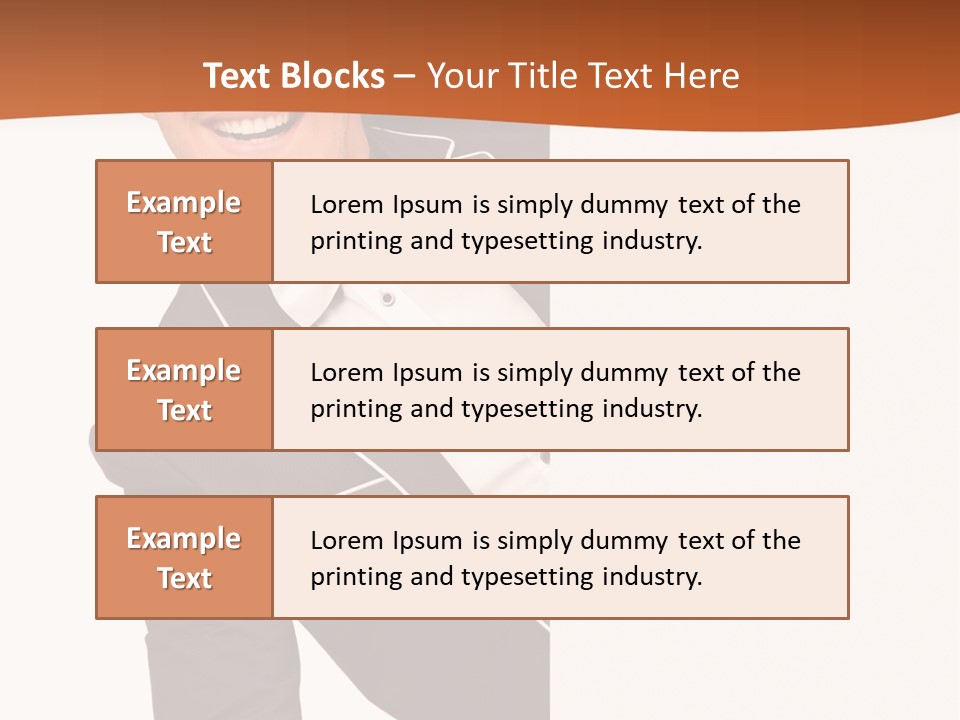 Looking Peep Isolated PowerPoint Template