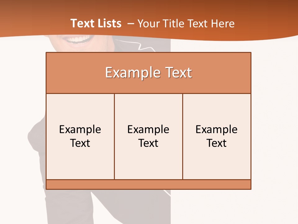 Looking Peep Isolated PowerPoint Template