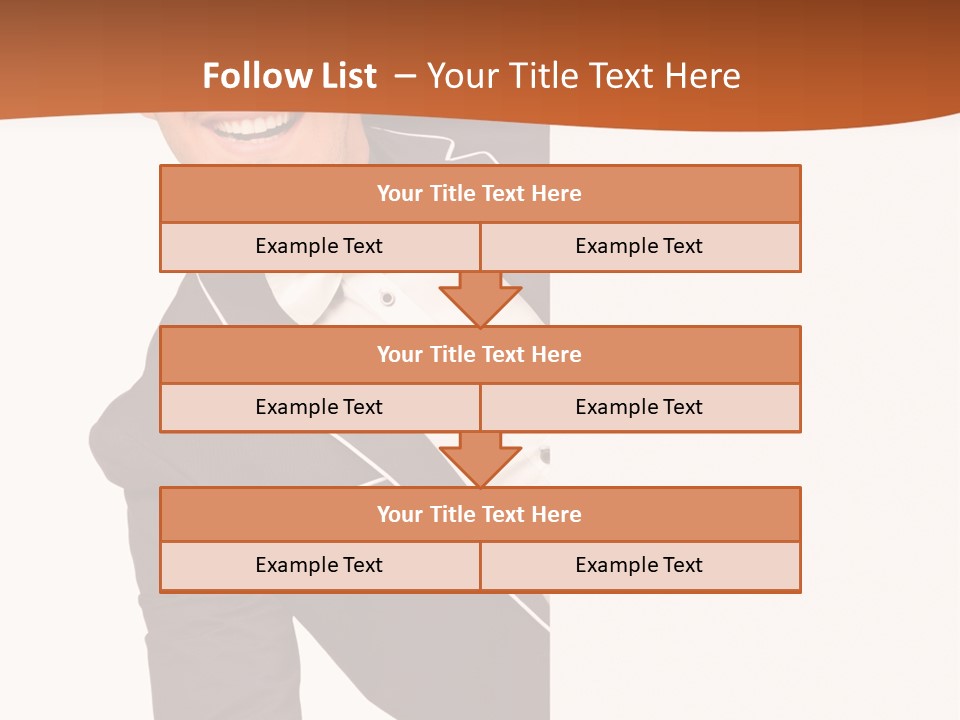 Looking Peep Isolated PowerPoint Template