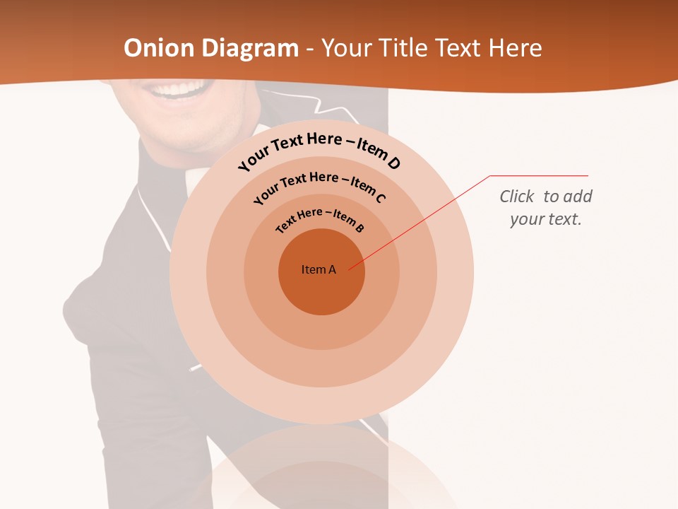 Looking Peep Isolated PowerPoint Template