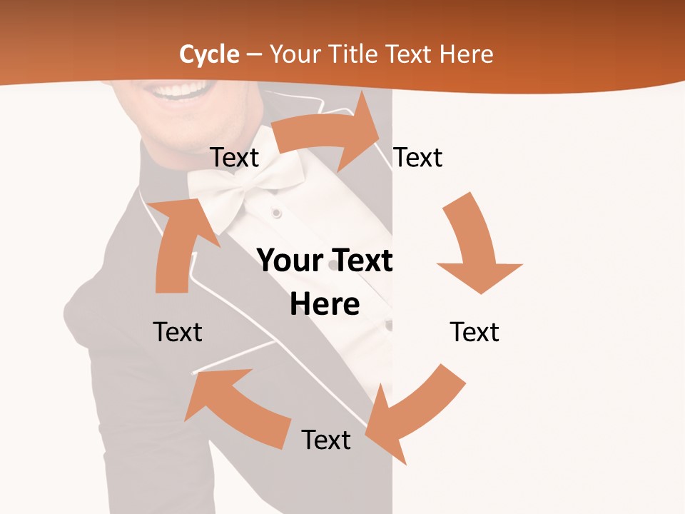 Looking Peep Isolated PowerPoint Template
