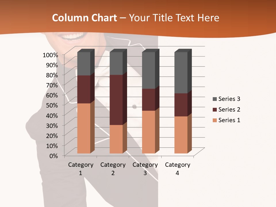 Looking Peep Isolated PowerPoint Template