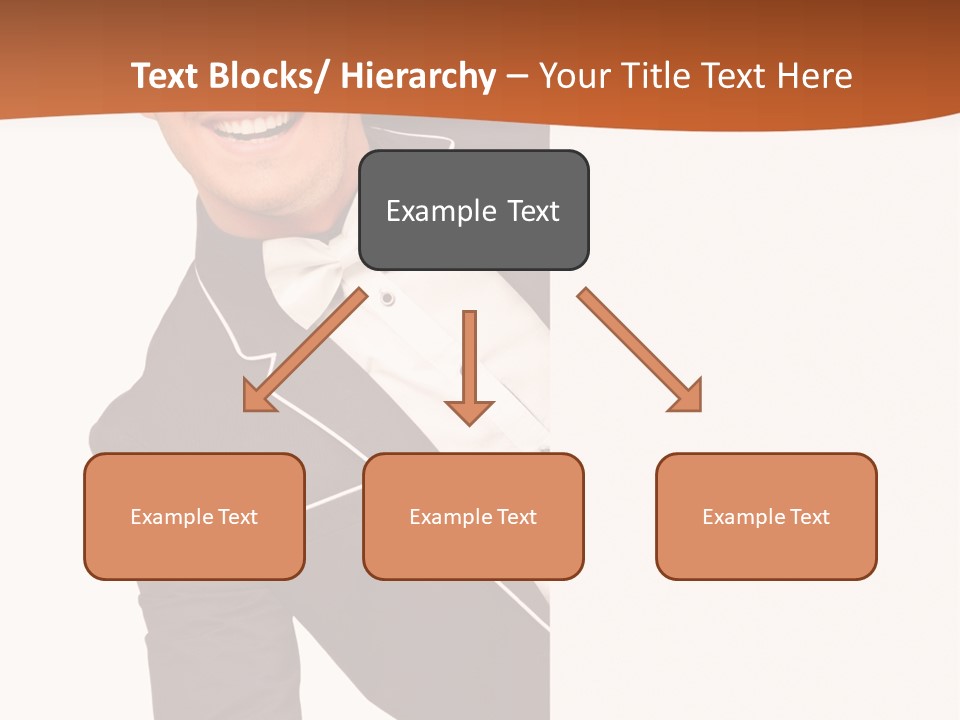 Looking Peep Isolated PowerPoint Template