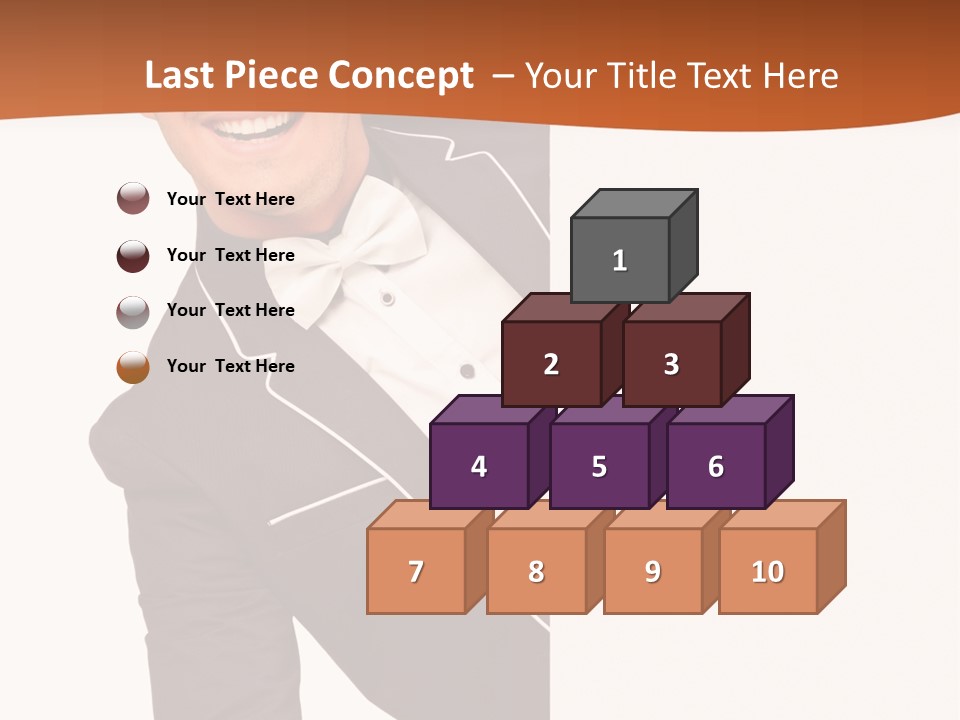 Looking Peep Isolated PowerPoint Template