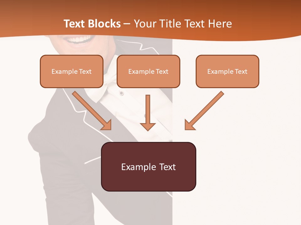 Looking Peep Isolated PowerPoint Template