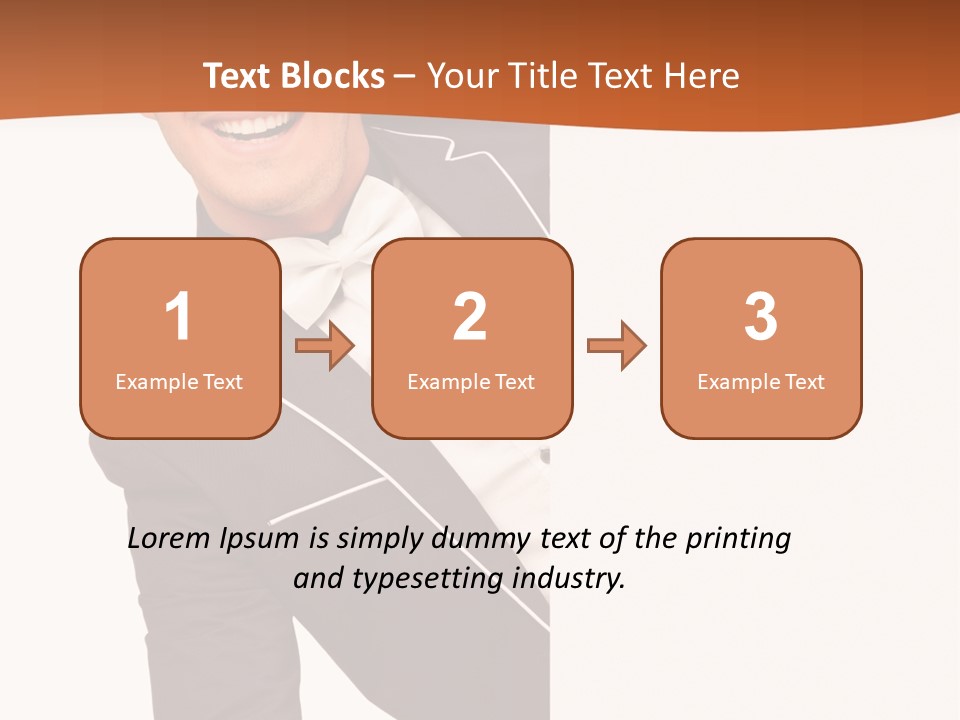 Looking Peep Isolated PowerPoint Template