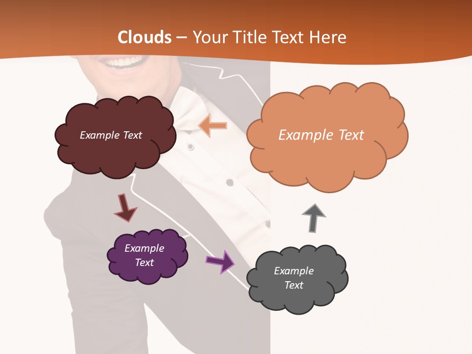 Looking Peep Isolated PowerPoint Template