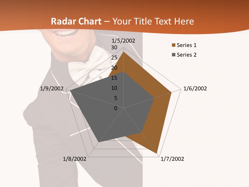 Looking Peep Isolated PowerPoint Template