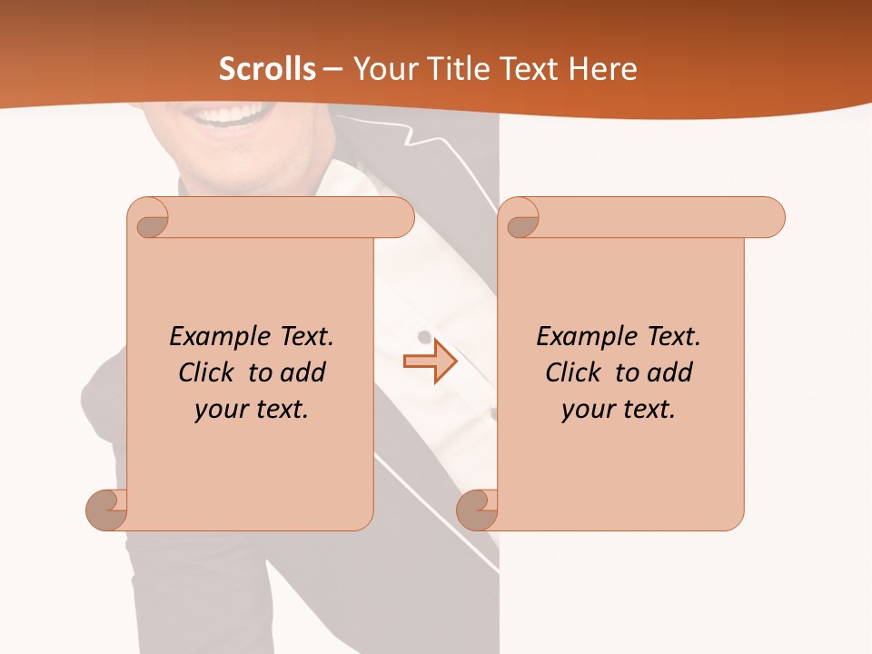 Looking Peep Isolated PowerPoint Template