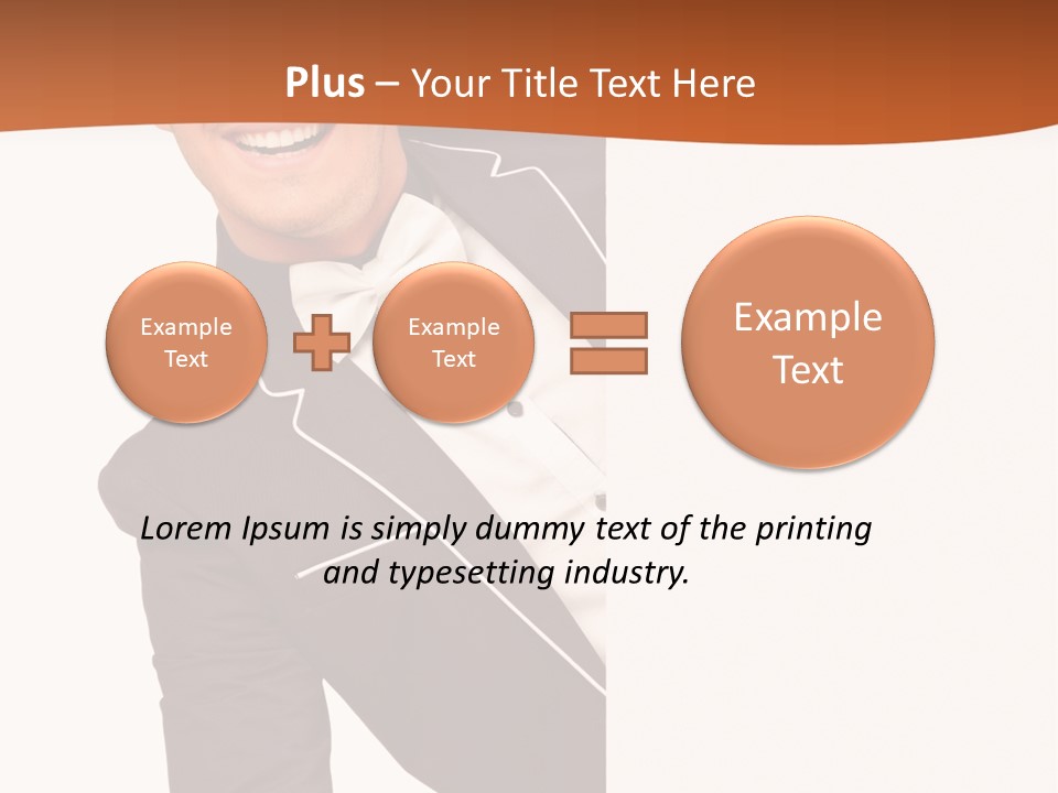 Looking Peep Isolated PowerPoint Template
