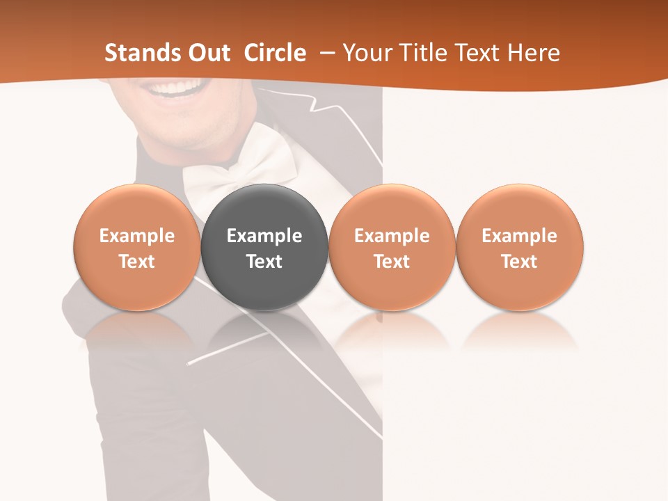 Looking Peep Isolated PowerPoint Template