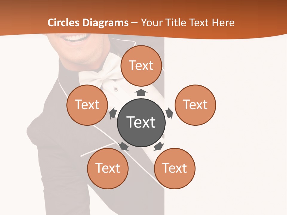 Looking Peep Isolated PowerPoint Template