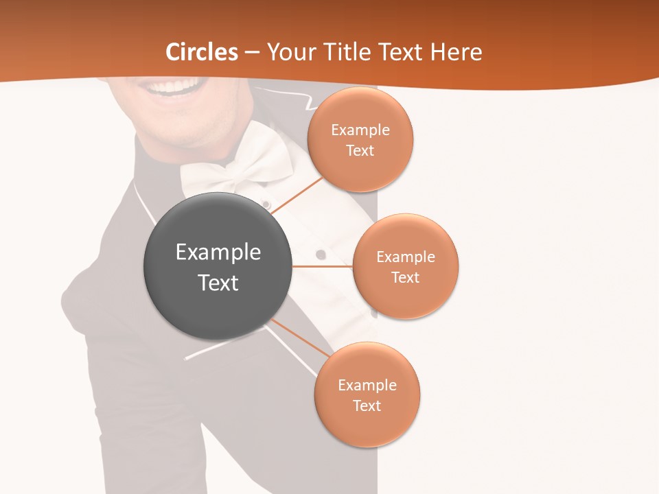 Looking Peep Isolated PowerPoint Template