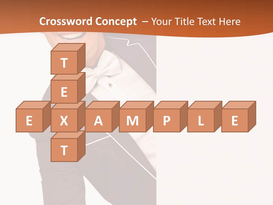 Looking Peep Isolated PowerPoint Template