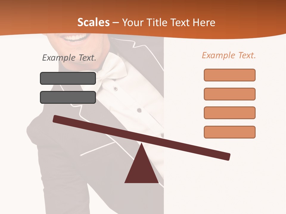 Looking Peep Isolated PowerPoint Template