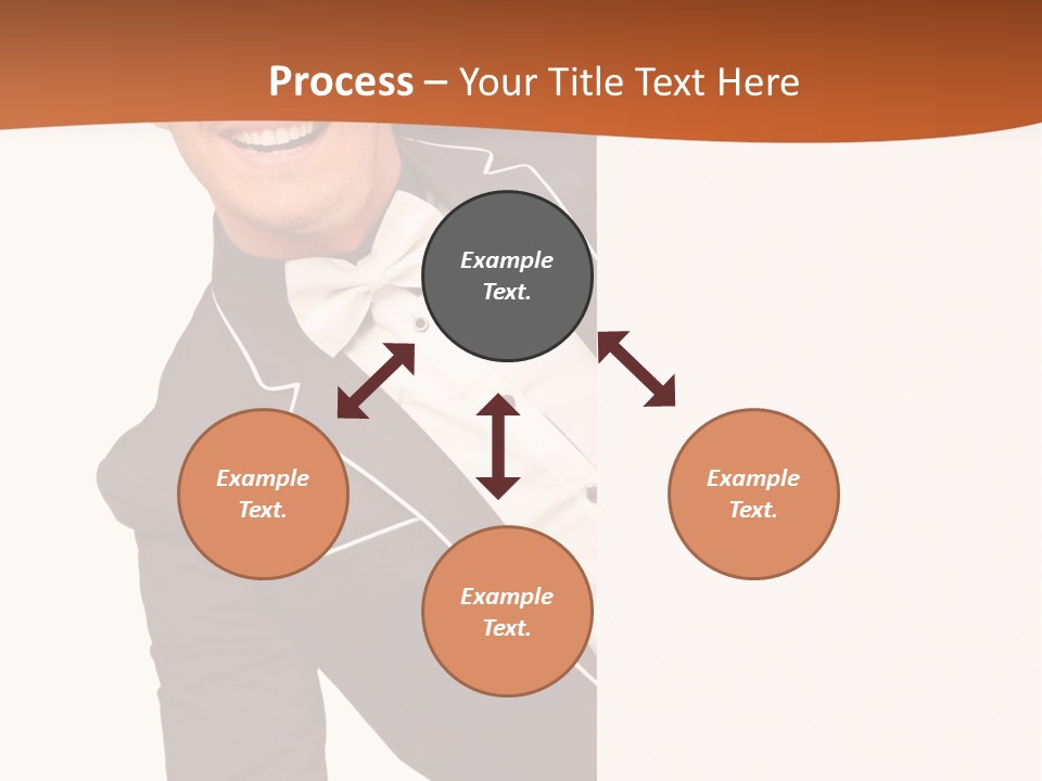 Looking Peep Isolated PowerPoint Template