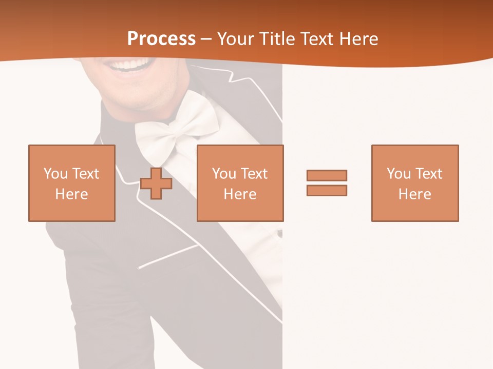 Looking Peep Isolated PowerPoint Template