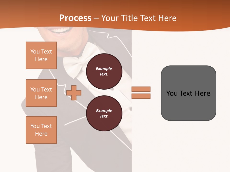 Looking Peep Isolated PowerPoint Template
