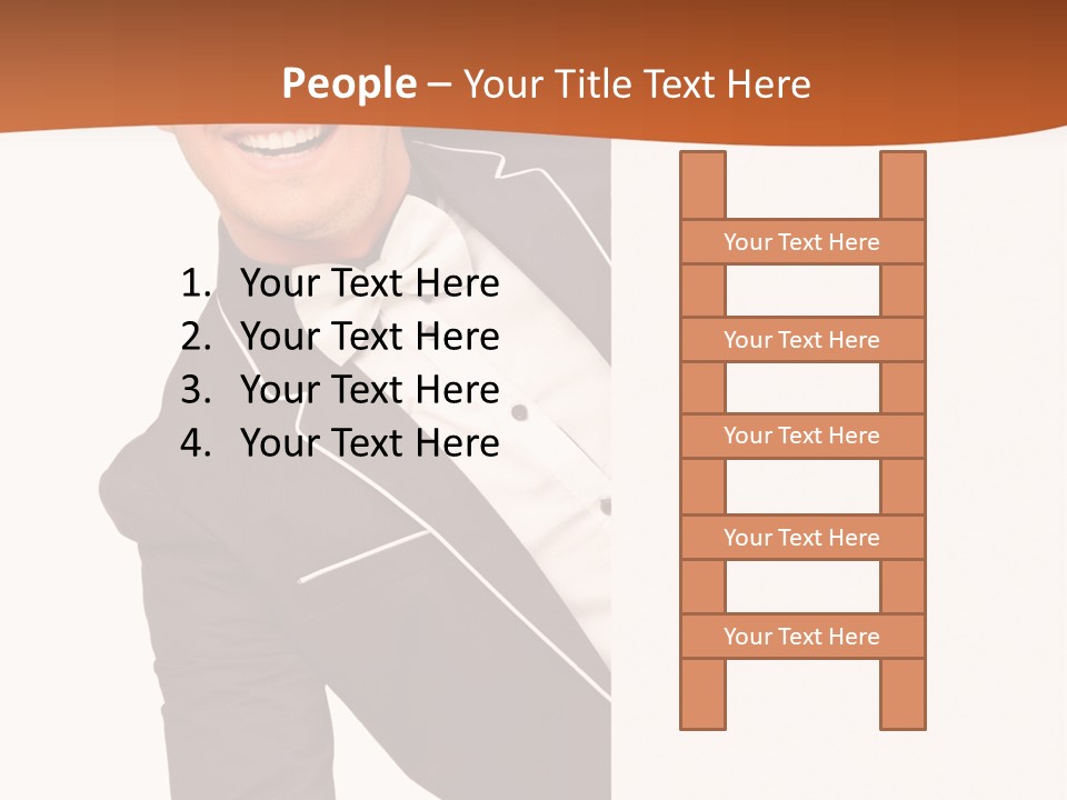 Looking Peep Isolated PowerPoint Template